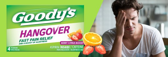 Hangover relief at the speed of powder