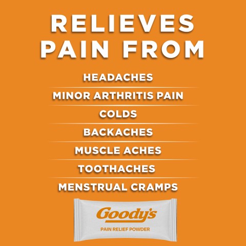 Goody's relieves pain.