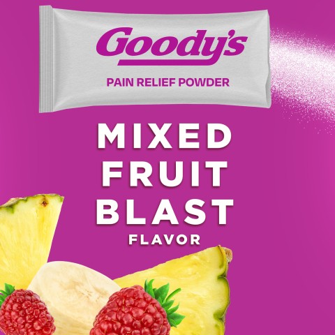 Goody's Mixed Fruit Blast Flavor.