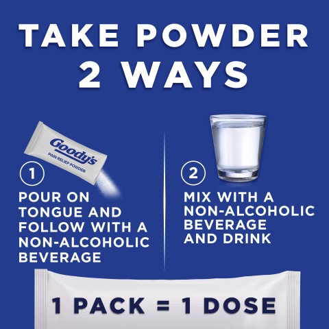 Two ways to take Goody's powder